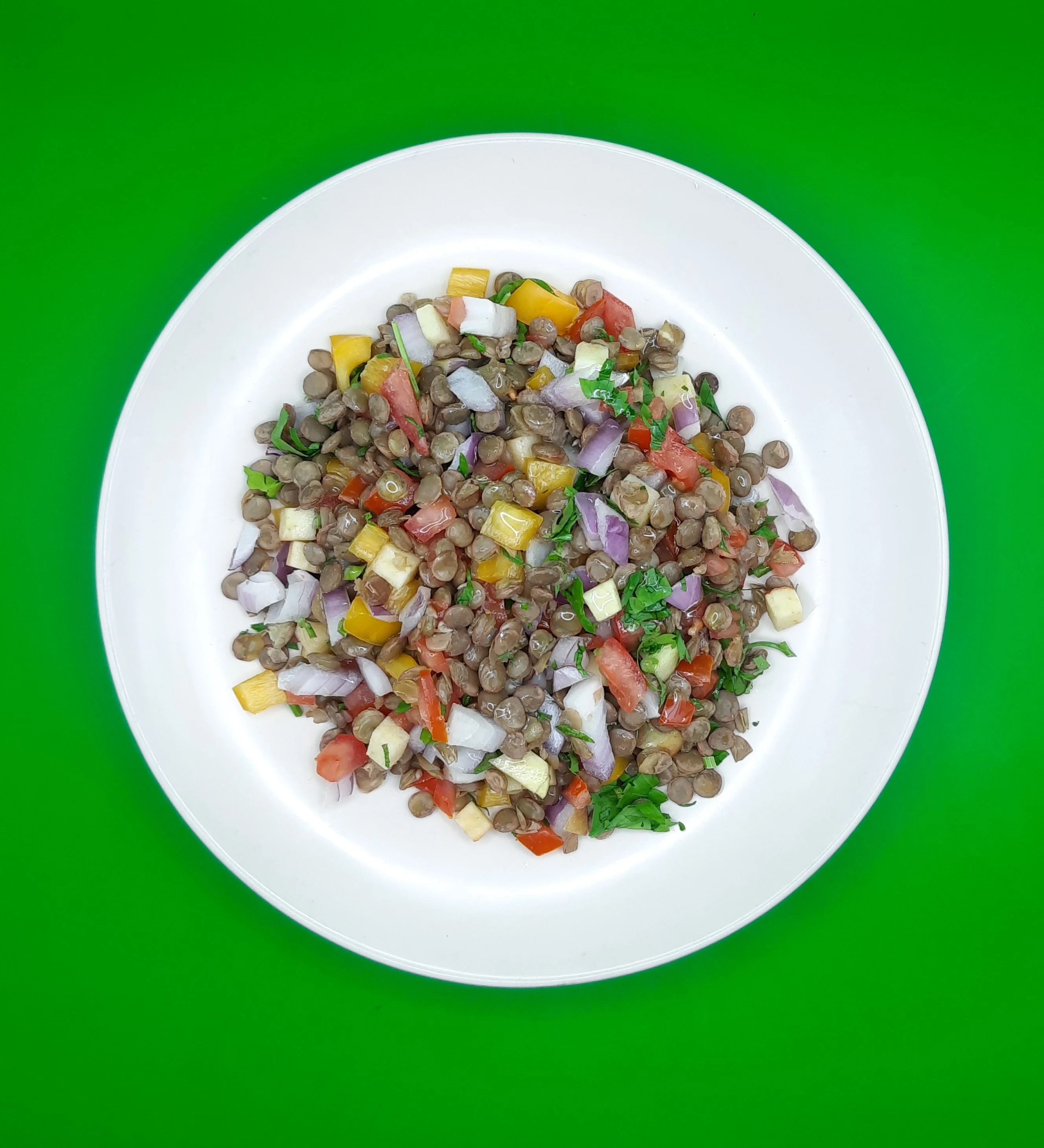 سلطة العدس المتوسطية