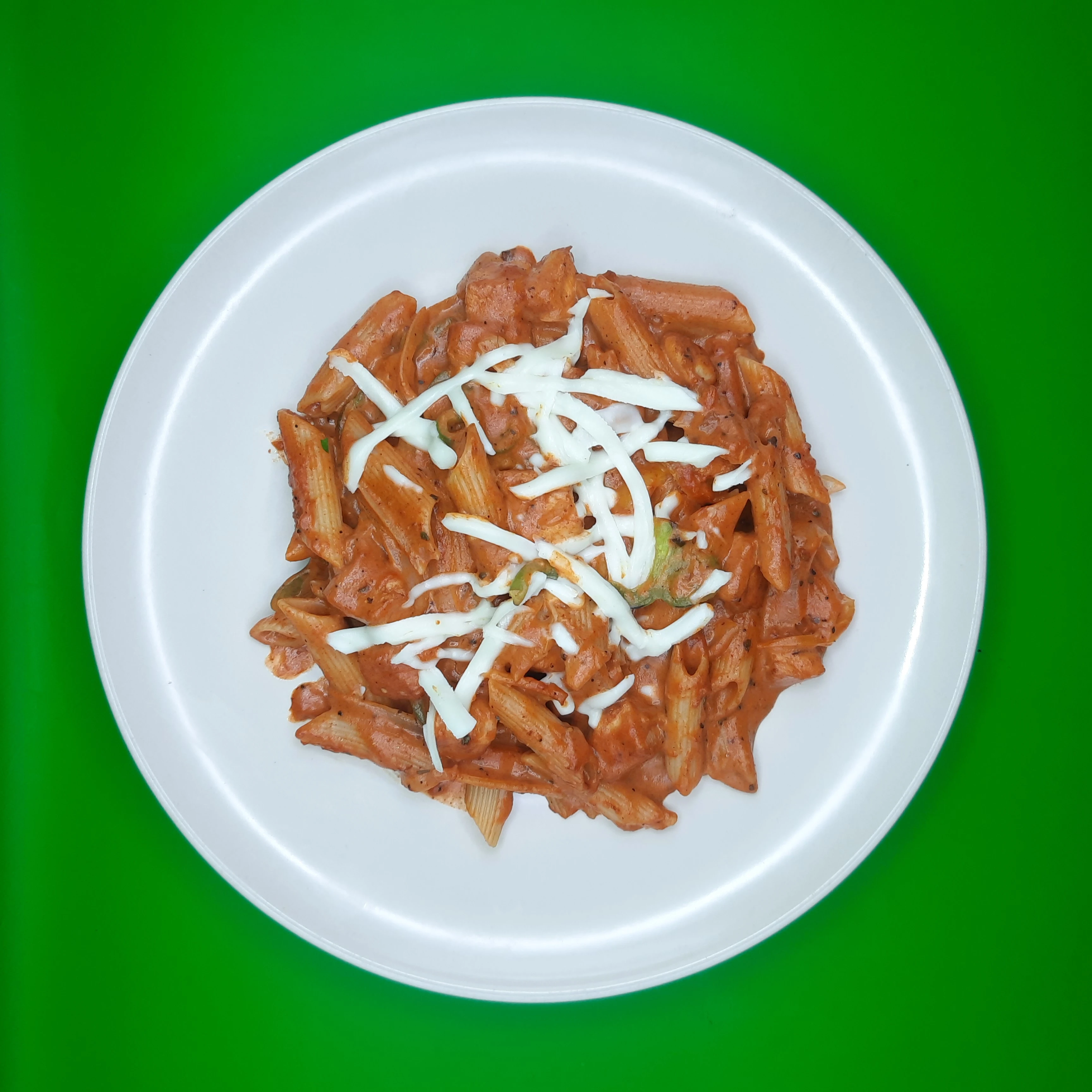 Creamy chicken fajita pasta
